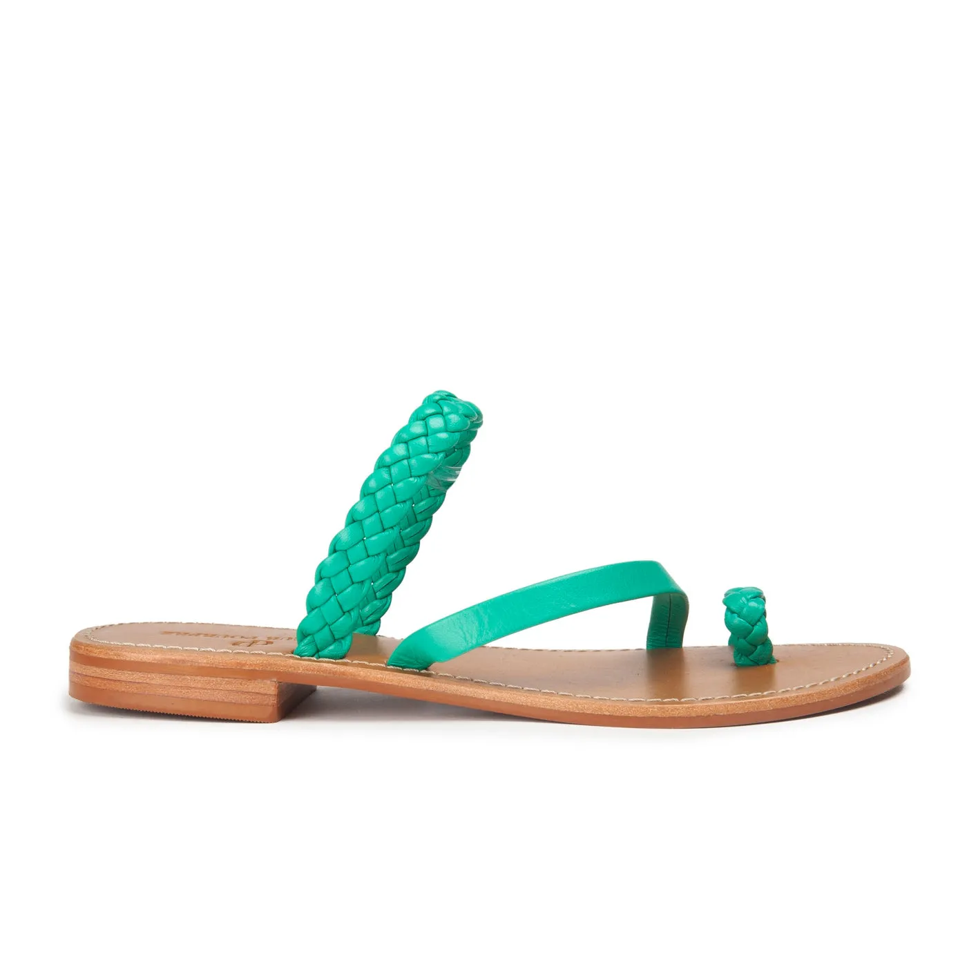 Couleur Pourpre - Mules Doms - Cuir Vert