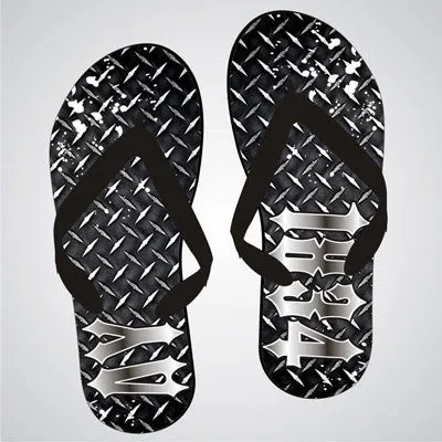 Delta Upsilon Diamond Plate Flip-Flops - SBL100 - SUB