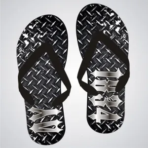 Delta Upsilon Diamond Plate Flip-Flops - SBL100 - SUB
