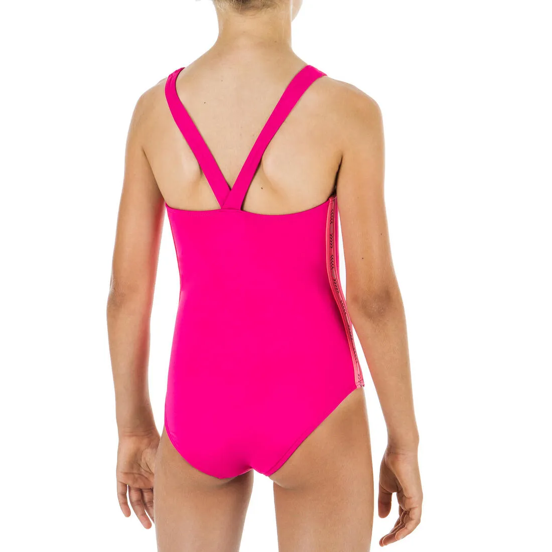 Girl's One-piece Swimsuit - Vega 100 Pink