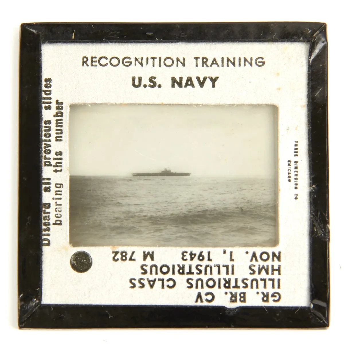Original U.S. WWII Navy Recognition Training 35mm Slides - Complete Box of 500