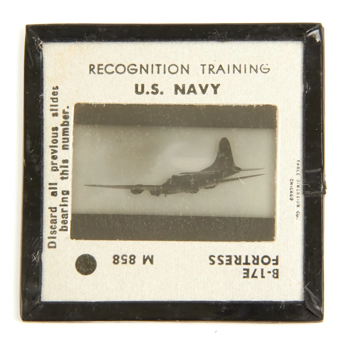 Original U.S. WWII Navy Recognition Training 35mm Slides - Complete Box of 500