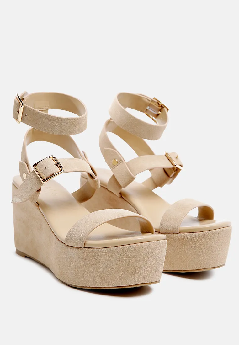 Portia Leather Wedge Sandal