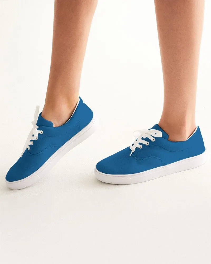 Shaded Blue Canvas Sneakers | Women's | C100M50Y0K30