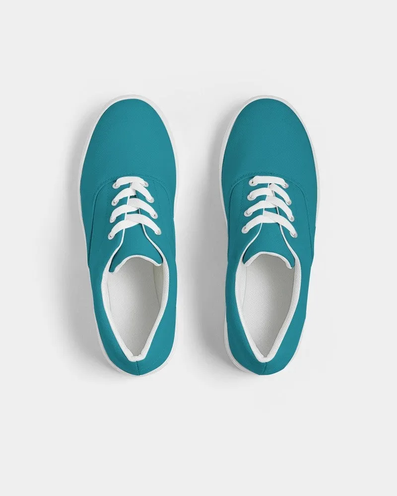 Shaded Cyan Canvas Sneakers | Women's | C100M0Y25K30