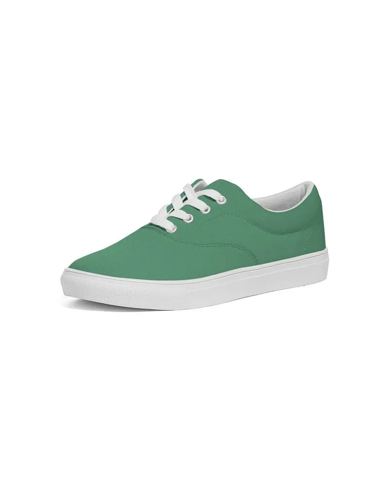 Shaded Pastel Green Canvas Sneakers | Men's | C60M0Y60K30