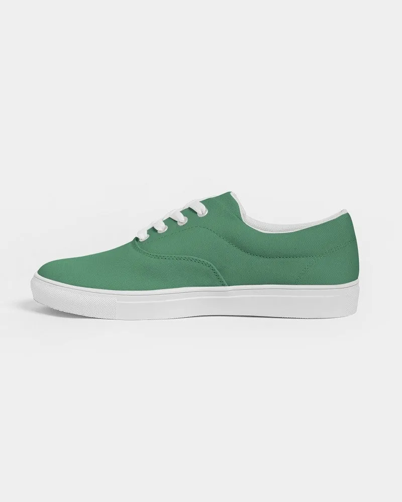 Shaded Pastel Green Canvas Sneakers | Men's | C60M0Y60K30
