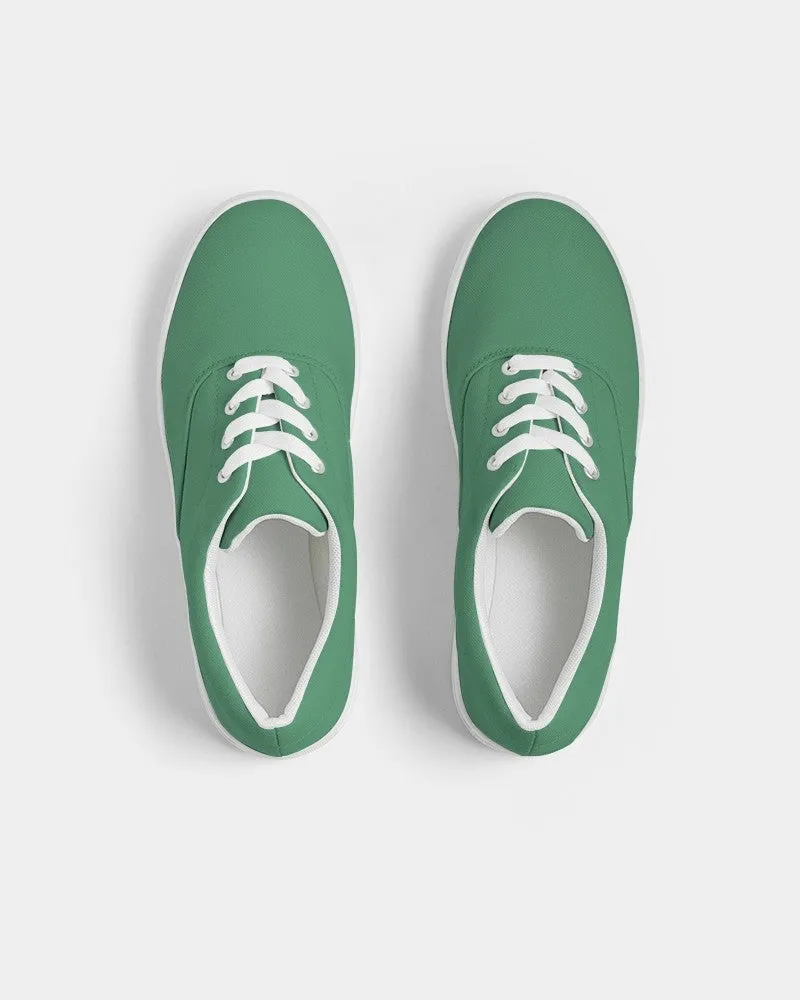 Shaded Pastel Green Canvas Sneakers | Men's | C60M0Y60K30