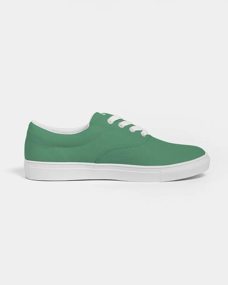 Shaded Pastel Green Canvas Sneakers | Men's | C60M0Y60K30