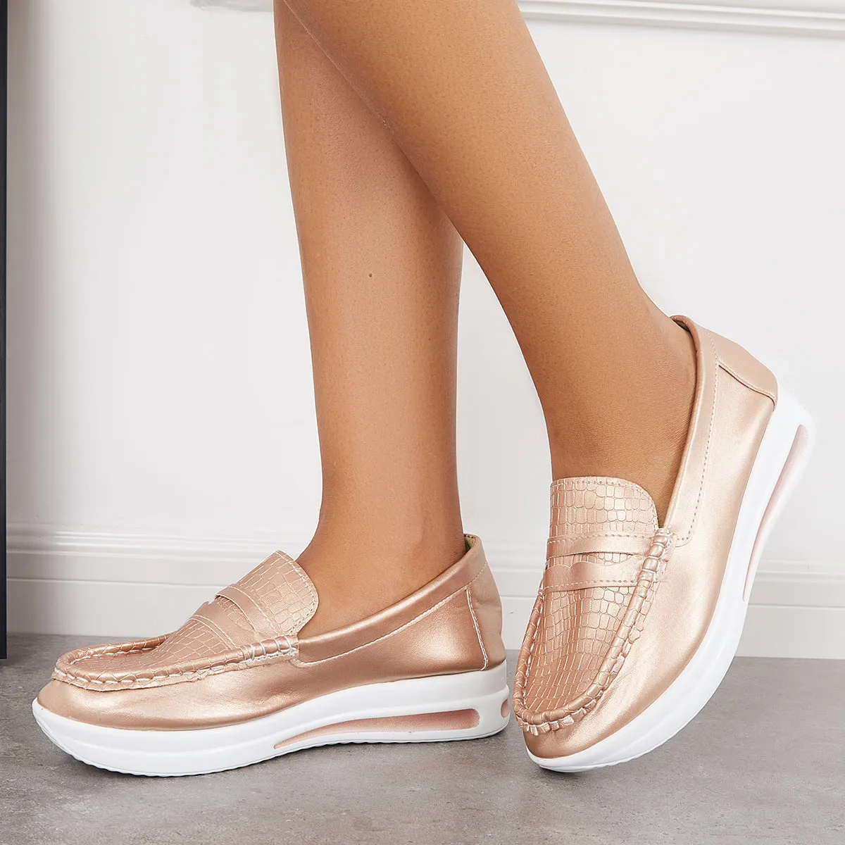 Women's Casual Platform Loafers