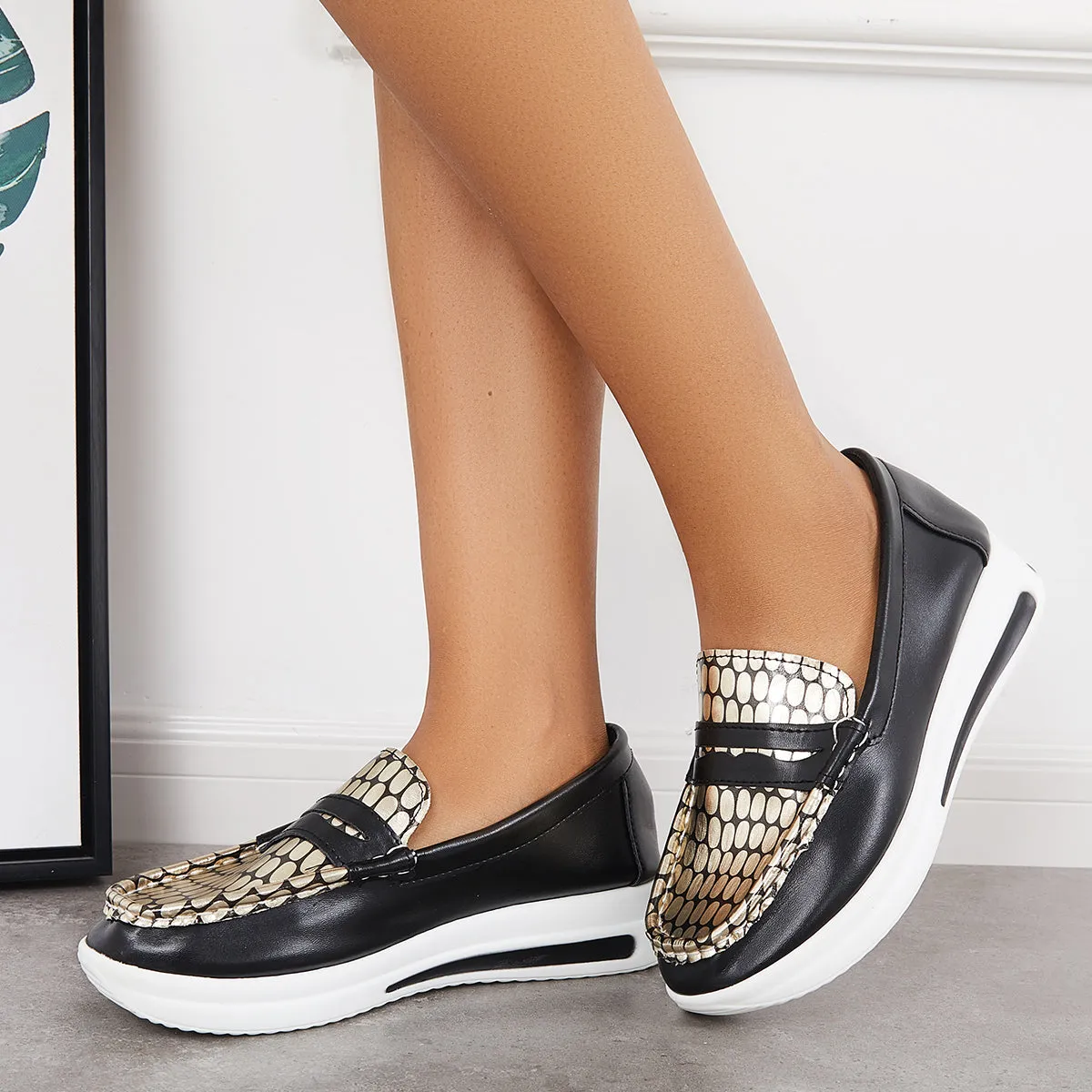 Women's Casual Platform Loafers