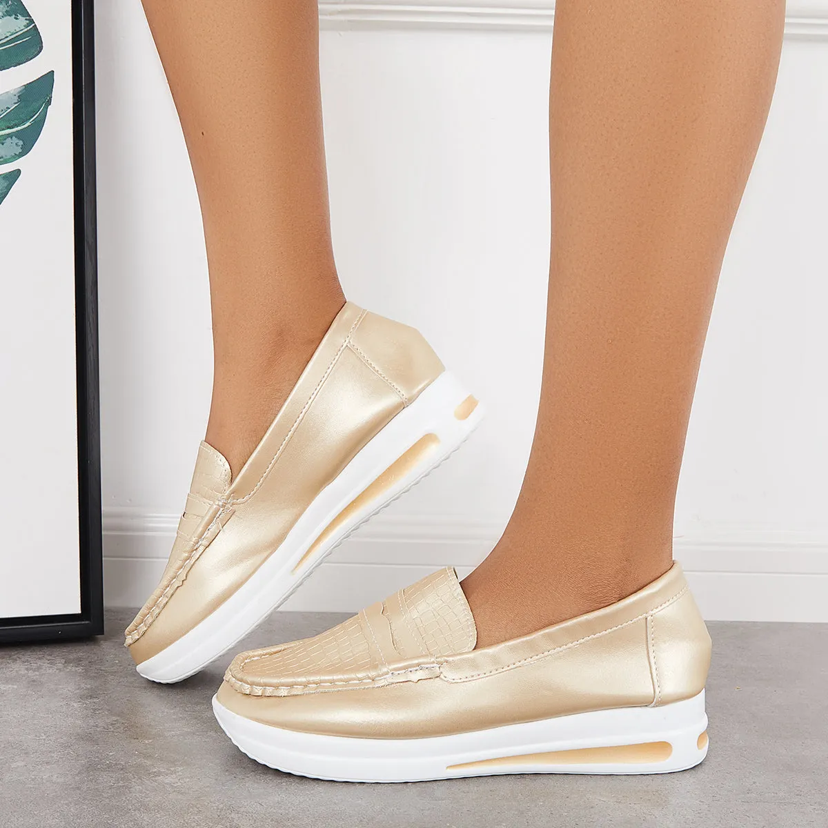 Women's Casual Platform Loafers