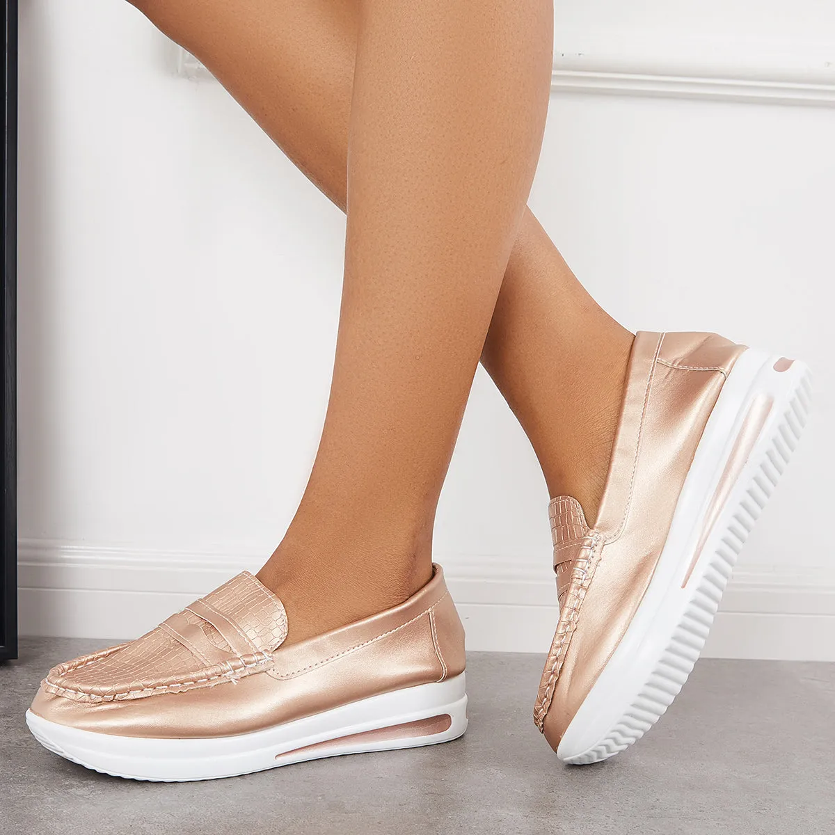 Women's Casual Platform Loafers