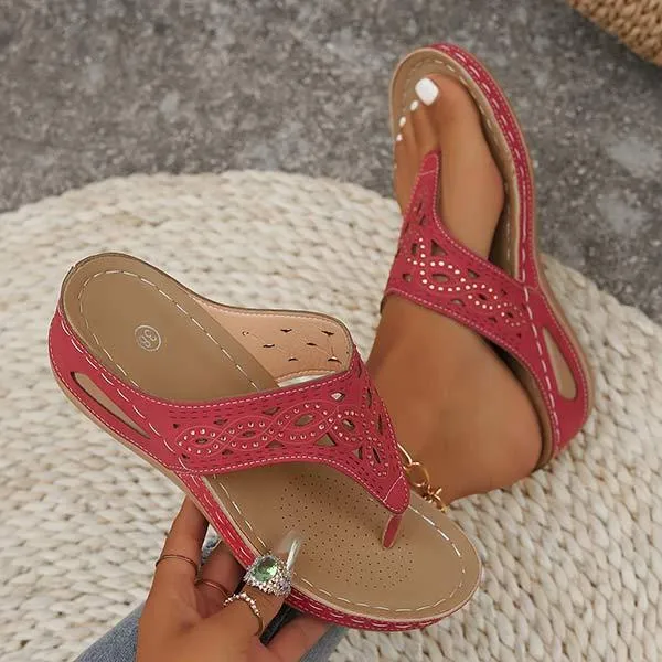 Women's Rhinestone Embellished Platform Slide Sandals 09210196C