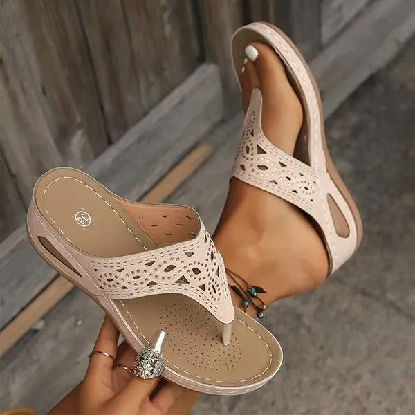 Women's Rhinestone Embellished Platform Slide Sandals 09210196C